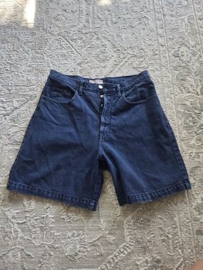Guess Men's Navy Blue Denim Shorts
